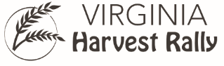 A black and white image of the word virgo harvest.